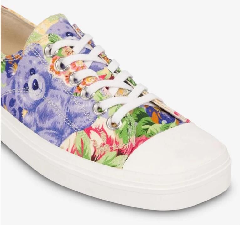 Moschino Geprinte Canvas Sneakers - Foto 2