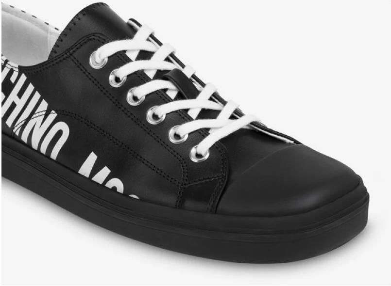 Moschino Geprinte Kalfsleren Sneakers - Foto 2