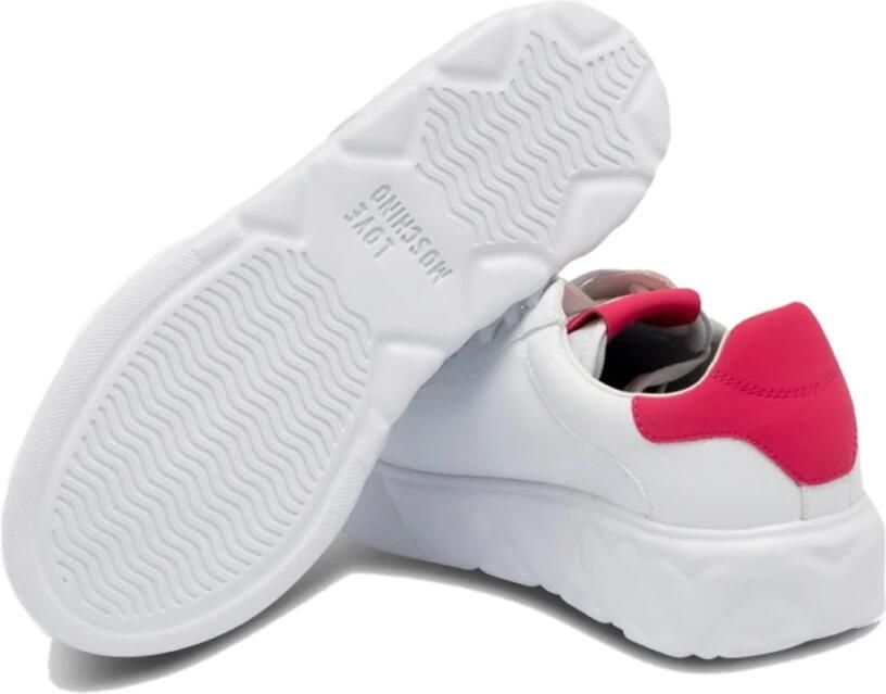 Love Moschino Leren Sneaker White Dames - Foto 2