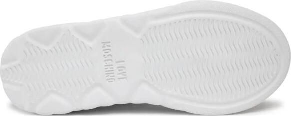 Love Moschino Leren Sneaker White Dames - Foto 5