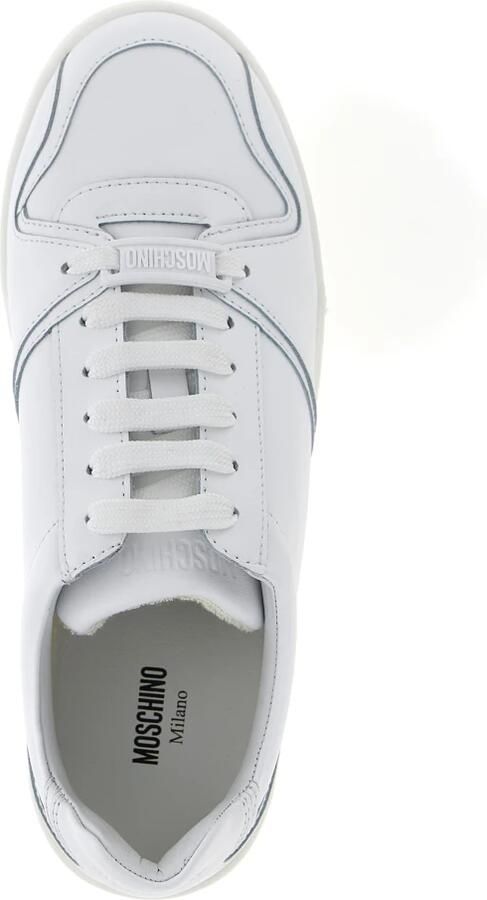Moschino Stedelijke Leren Sneakers met Iconische Details - Foto 2