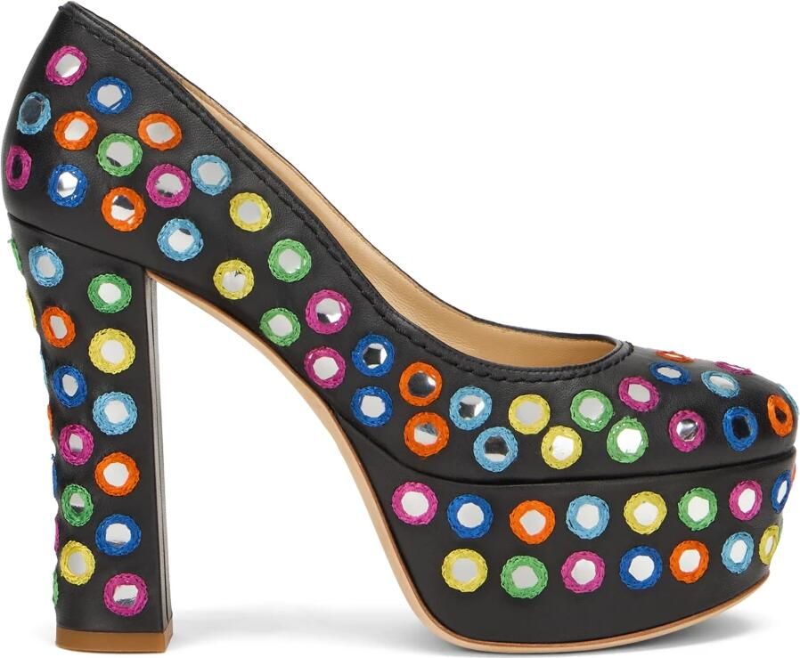 Moschino Lage hals met hoge hakken en plateau