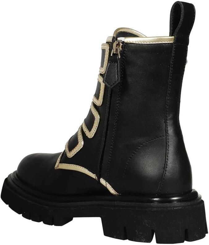 Moschino Leren Enkellaarsjes