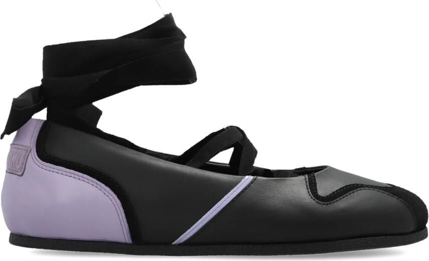 Moschino Leren Enkellaarsjes met Veters