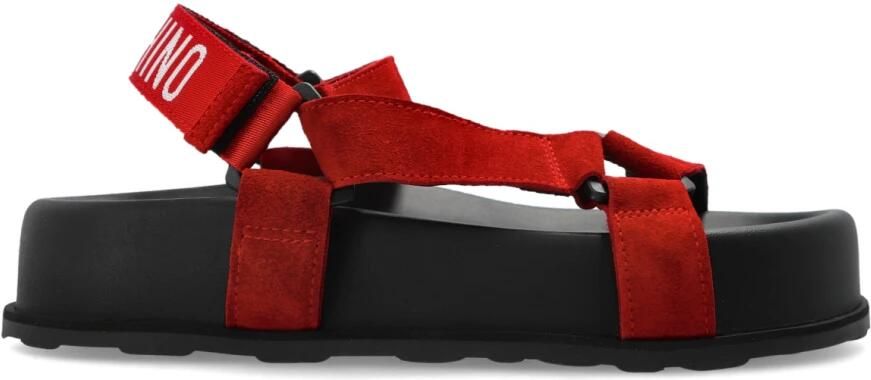 Moschino Leren Platform Sandalen