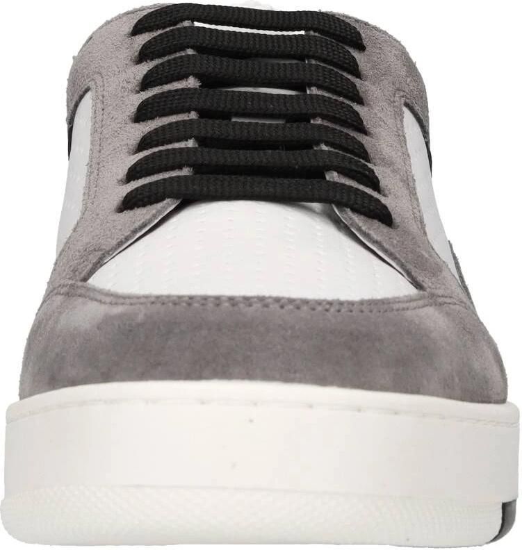 Moschino Suède Veterschoenen met Geborduurd Logo Multicolor Heren - Foto 2