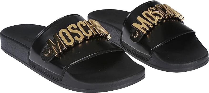 Moschino Logo Print Pool25 Slippers - Foto 2