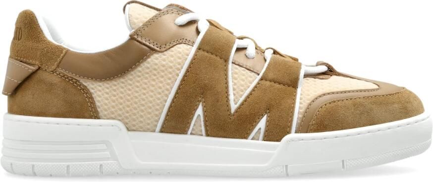 Moschino Mesh kalfsleer en suède sneakers
