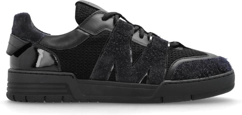 Moschino Mesh Kalfsleer en Suède Sneakers