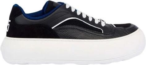 Moschino Mesh Kalfsleer en Suède Sneakers