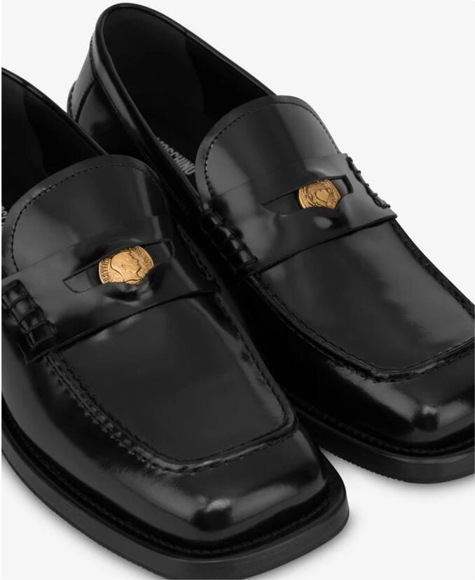Moschino Mocassins van geborsteld kalfsleer - Foto 2