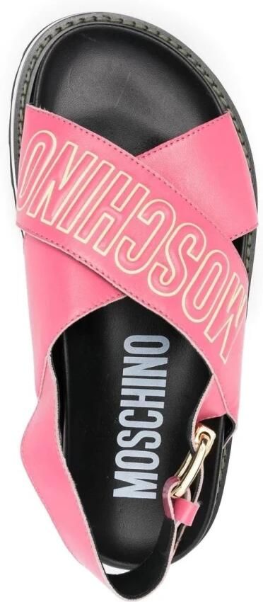 Moschino Sandalen Pink Slingback Sandals in roze