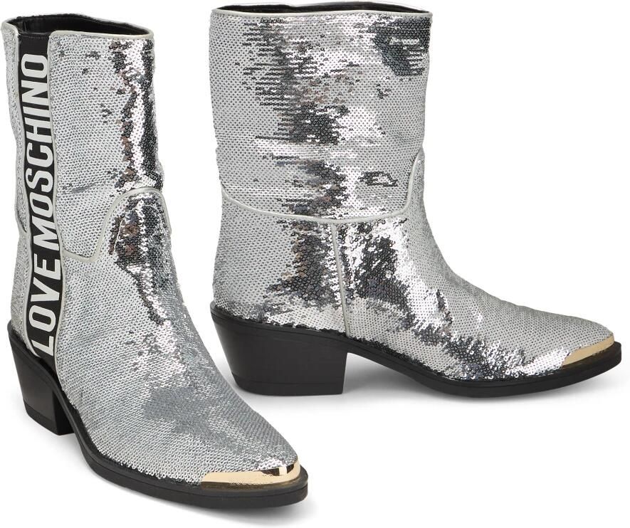 Moschino Puntlaarsjes met pailletten