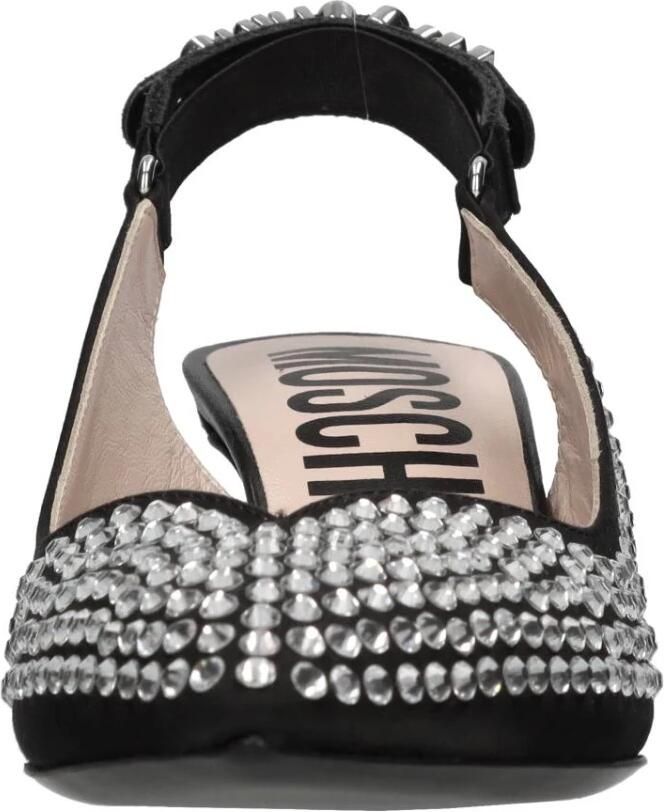 Moschino Slingback Pumps van stof en strassteentjes - Foto 2