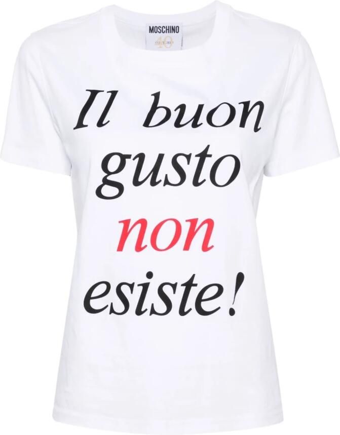 Moschino Slogan T-Shirt