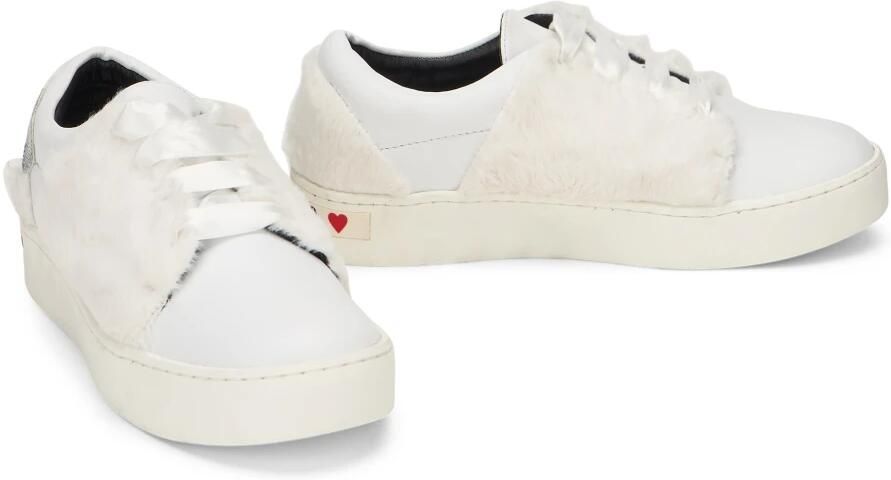 Moschino Sneakers met details van imitatiebont