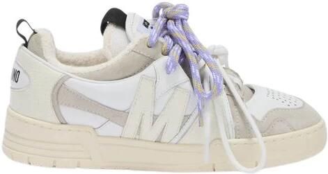 Moschino Sneakers van kalfleder en suède