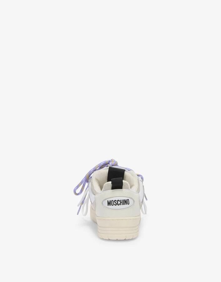 Moschino Sneakers van kalfleder en suède - Foto 3