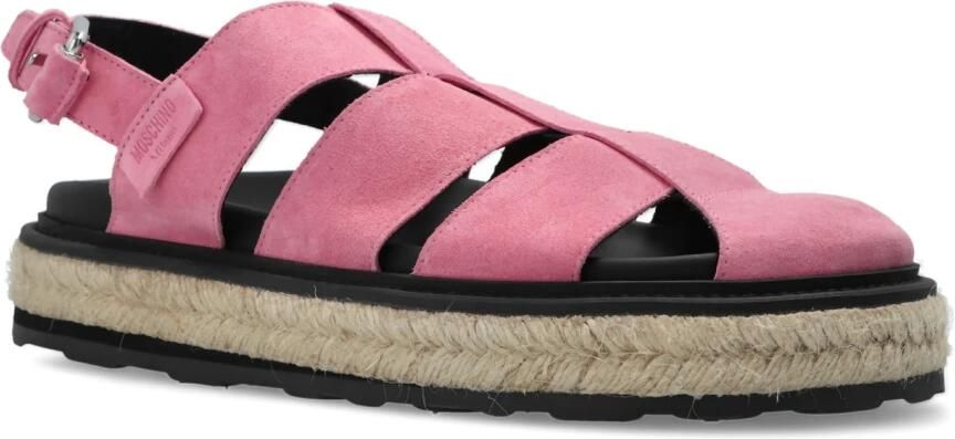 Moschino Suede Platform Sandalen - Foto 5