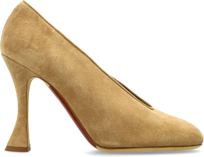 Moschino Suède Schoenen met Hoge Hak