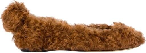 Moschino Teddybeer-effect Mohair Ballerina's