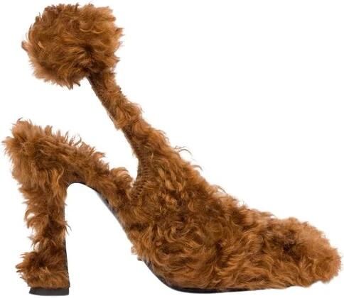Moschino Teddybeer-effect Mohair Pump