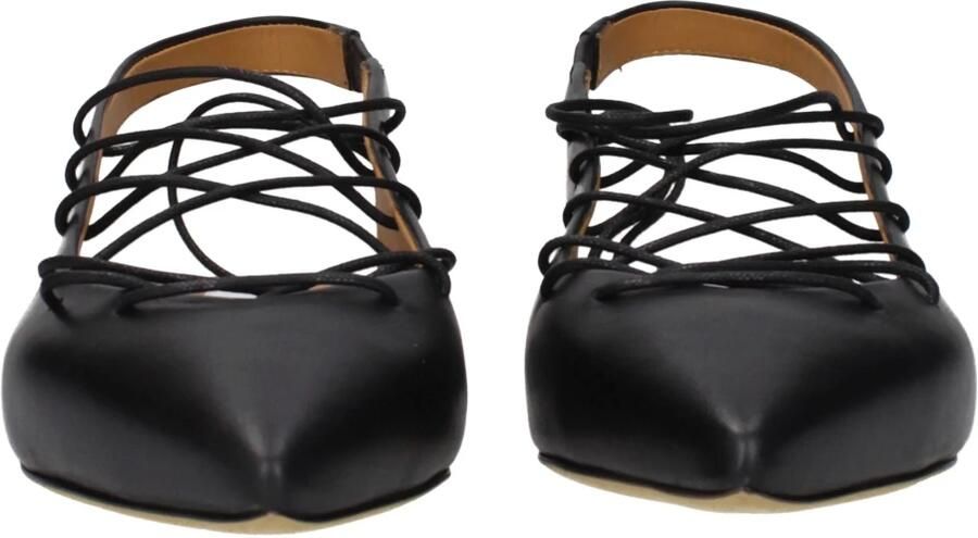 Moschino Zwarte Leren Sandalen