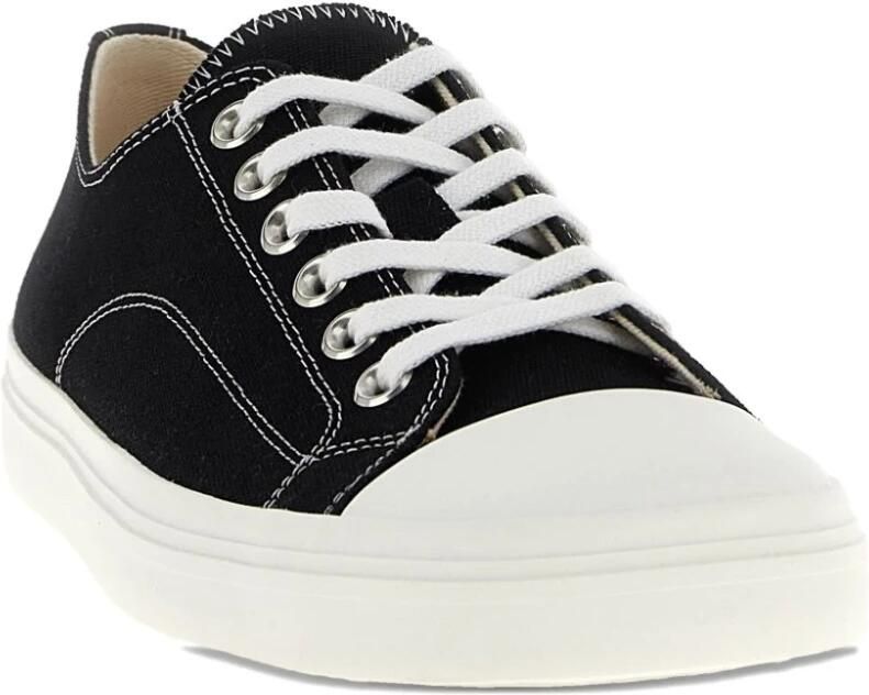 Moschino Zwarte Zijde & Nylon Sneakers