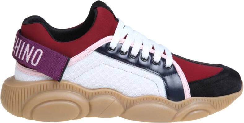 Moschino Multicolor Leren Sneakers Aw23 Multicolor Heren