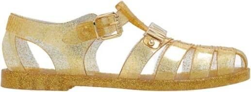 Moschino Platte sandalen Geel Dames