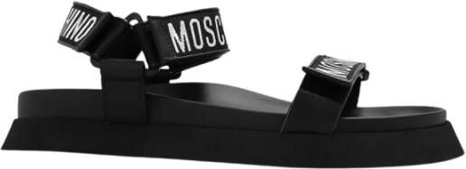 Moschino Modieuze Lage Sandalen voor Mannen Black Heren