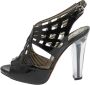 Moschino Pre-Owned Pre-owned Leather sandals Black Dames - Thumbnail 1