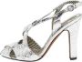 Moschino Pre-Owned Pre-owned Leather sandals Gray Dames - Thumbnail 1