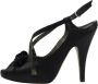 Moschino Pre-Owned Pre-owned Satin sandals Black Dames - Thumbnail 1