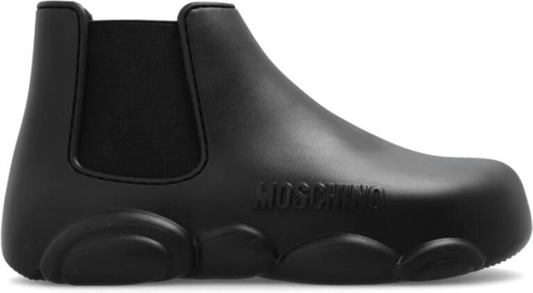 Moschino Rain Boots Zwart Dames