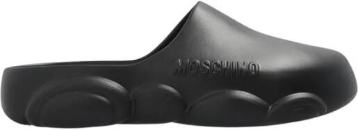 Moschino Rubberen slippers Zwart Dames