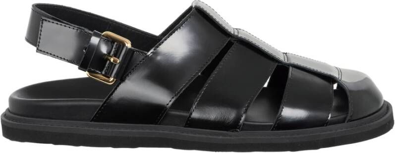 Moschino Sandalen met verstelbare band effen kleur