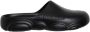 Moschino Logo Embossed Round Toe Slippers Zwart Heren - Thumbnail 1