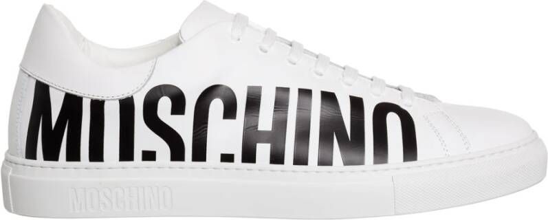 Moschino Gestreept Effen Serena Sneakers White Heren