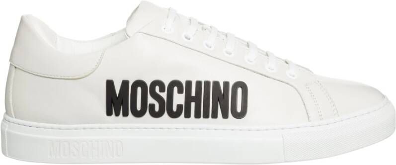 Moschino Serena Leren Sneakers White Heren