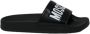 Moschino Rubberen slippers met logo Zwart Dames - Thumbnail 1