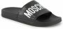 Moschino Slippers met open neus Zwart - Thumbnail 5