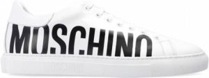 Moschino Mb15012G1Dga0100 Leather Sneakers Wit Heren