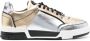 Moschino Metallic Low-Top Sneakers Beige Heren - Thumbnail 1