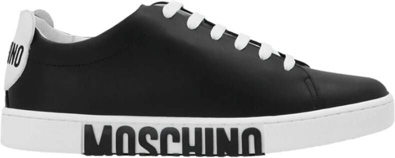 Moschino Sneakers met contrastlogo Black Dames