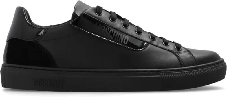 Moschino Sneakers met logo Black Heren