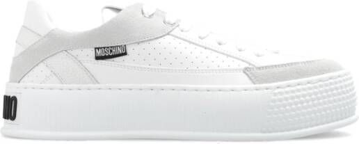 Moschino Sneakers met logo White Dames