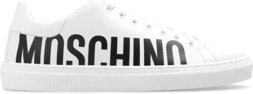 Moschino Sneakers met logo White Heren