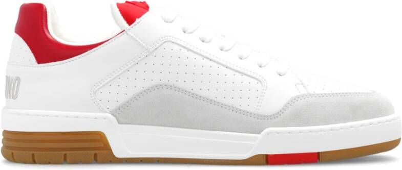 Moschino Sneakers met logo White Heren