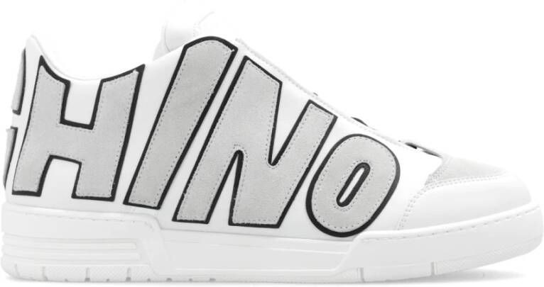 Moschino Sneakers met logo White Heren